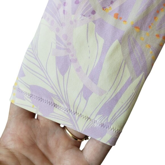 NEW Calia Palm Lavender Orange One Piece Long Sleeve Tummy Control Swim Suit - Picture 13 of 15